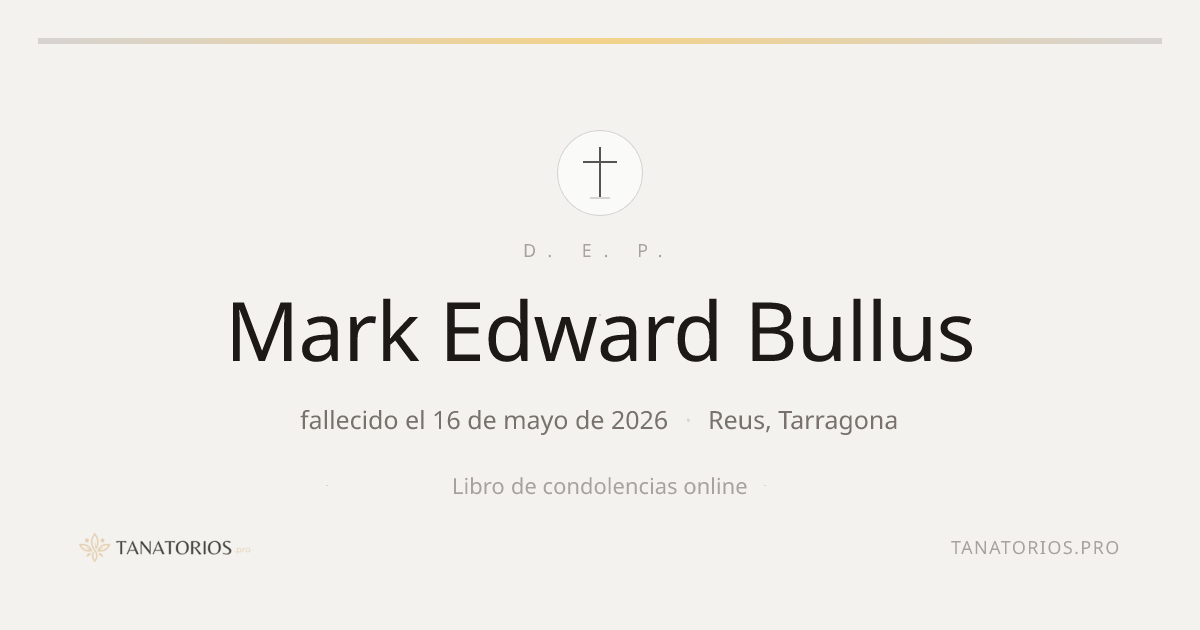 Memorial de Mark Edward Bullus