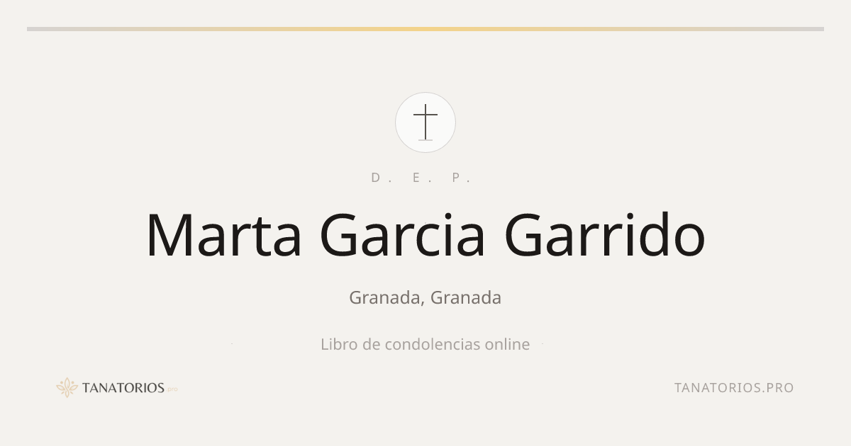 Memorial de Marta Garcia Garrido