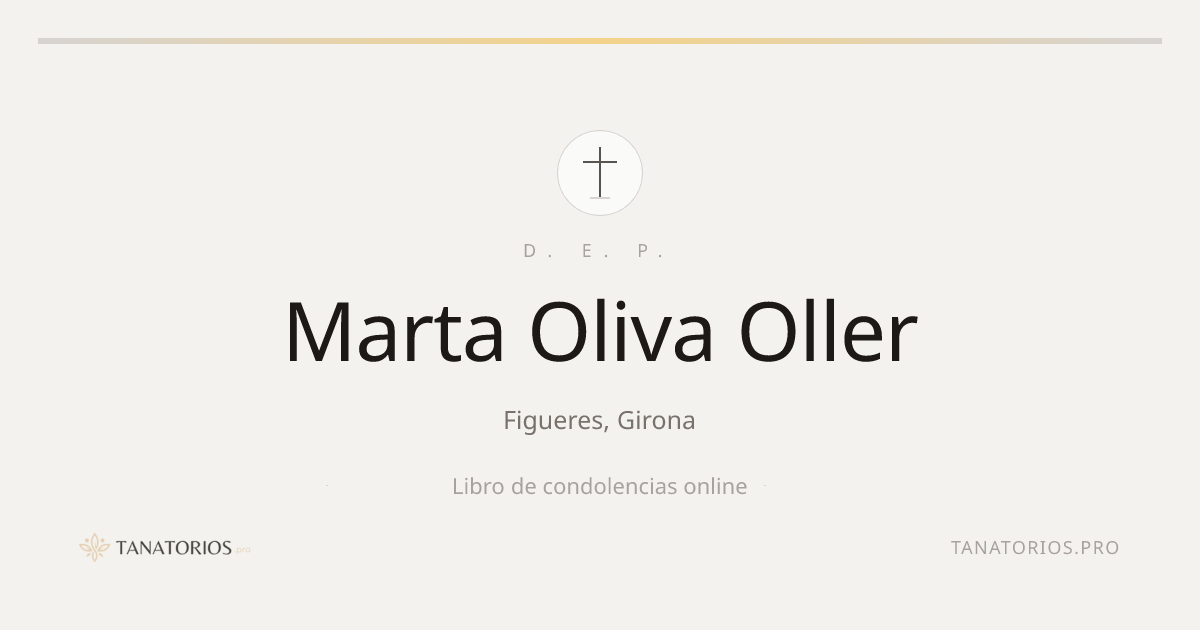 Memorial de Marta Oliva Oller