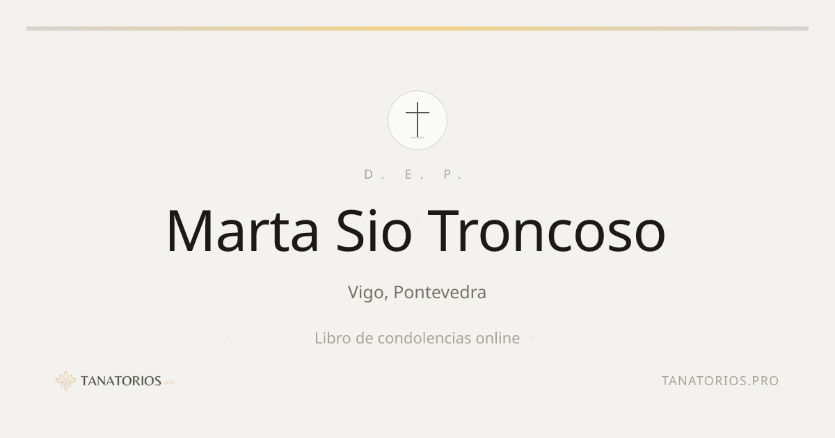 Memorial de Marta Sio Troncoso