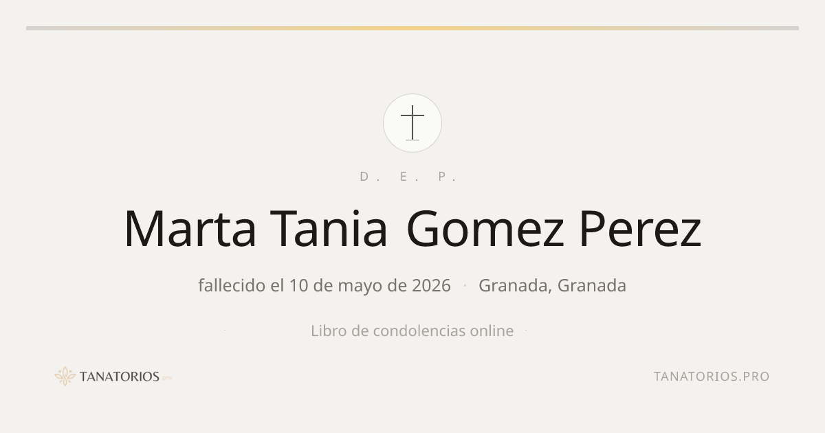 Memorial de Marta Tania Gomez Perez