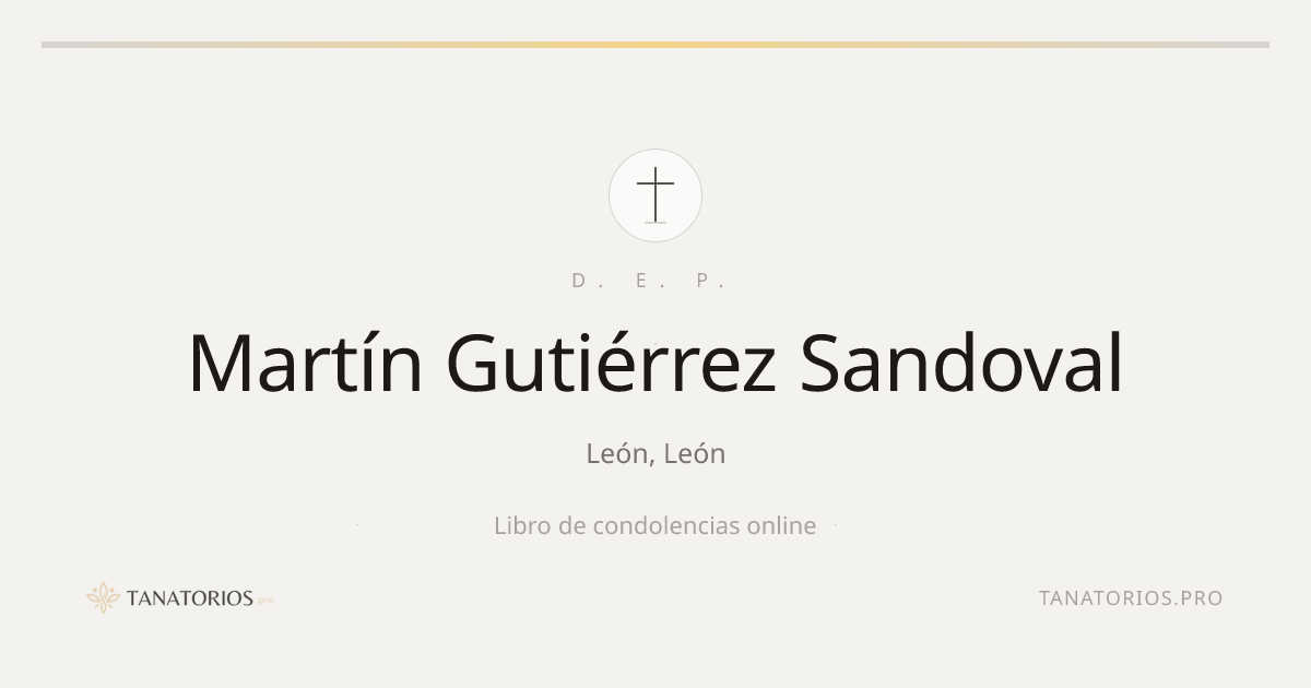 Memorial de Martín Gutiérrez Sandoval
