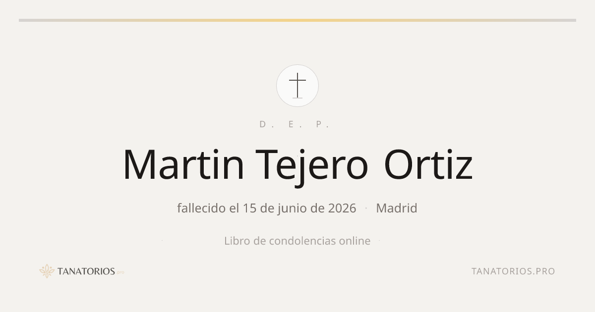 Memorial de Martin Tejero Ortiz