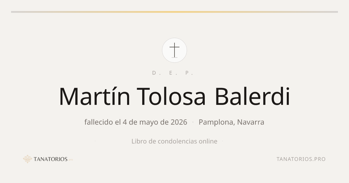 Memorial de Martín Tolosa Balerdi