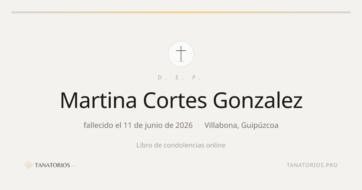 Memorial de Martina Cortes Gonzalez