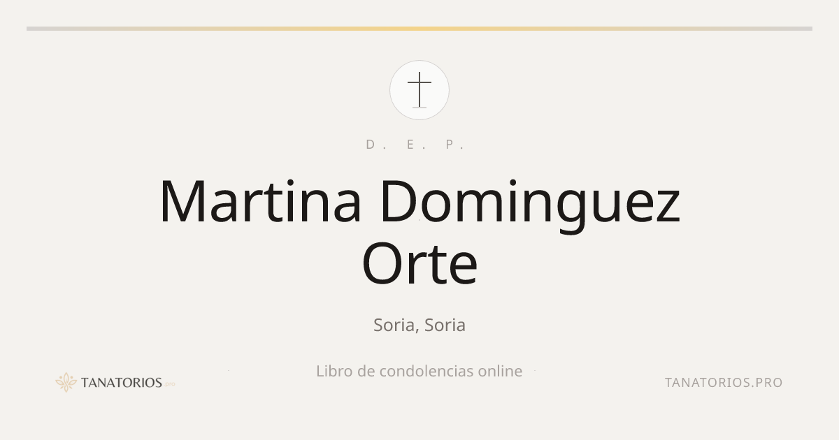 Memorial de Martina Dominguez Orte