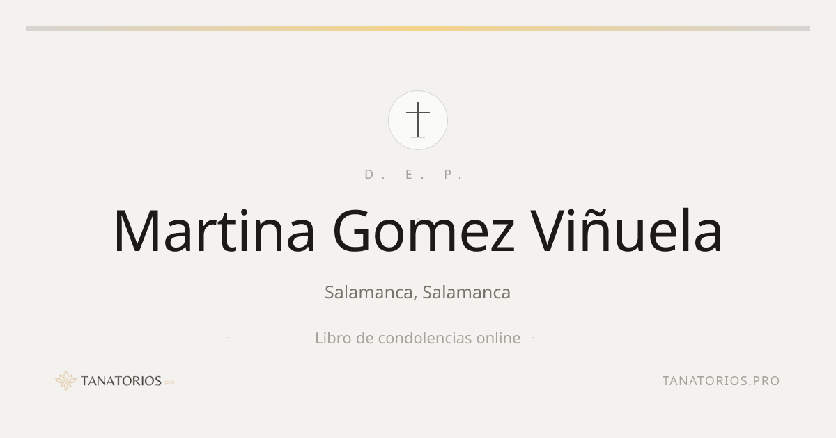 Memorial de Martina Gomez Viñuela
