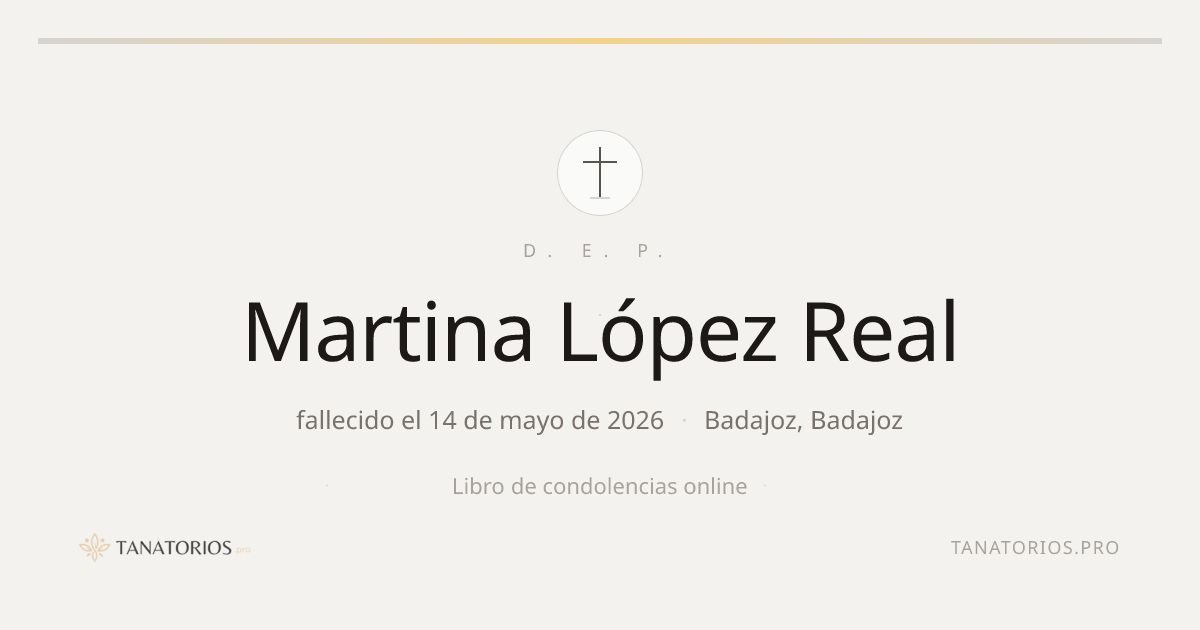 Memorial de Martina López Real