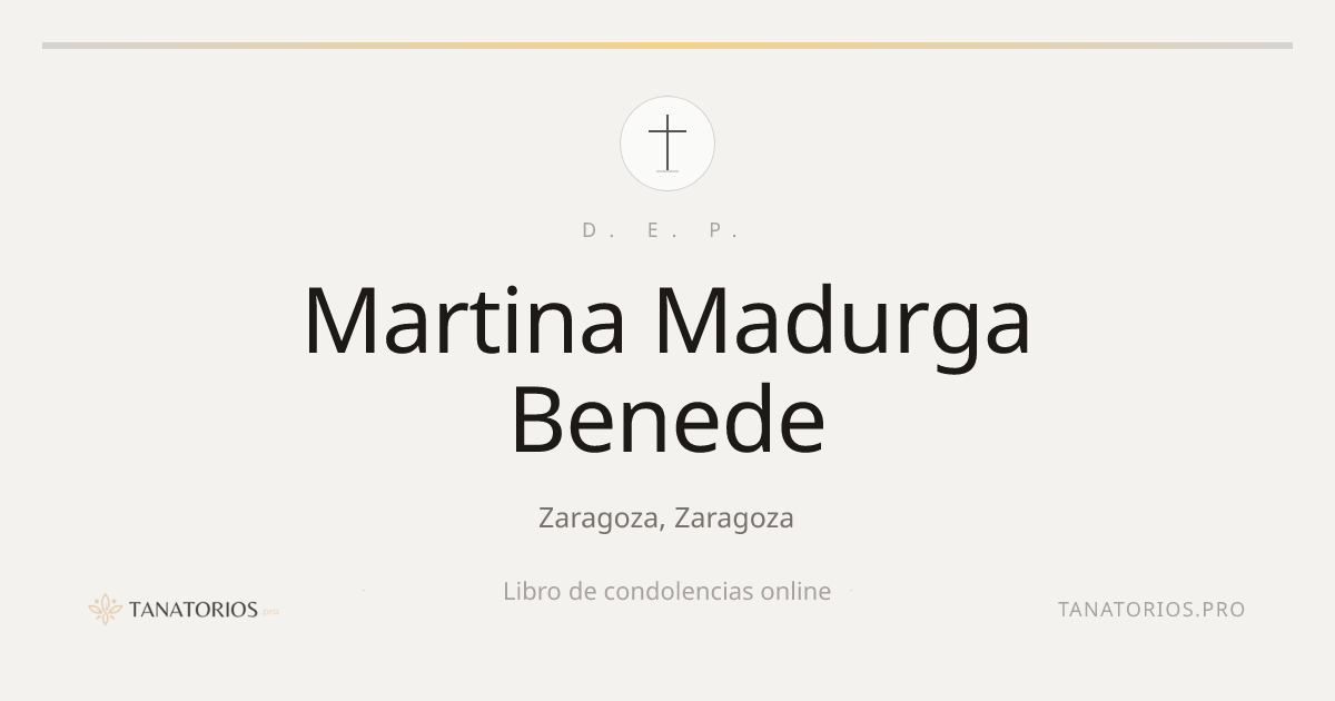 Memorial de Martina Madurga Benede