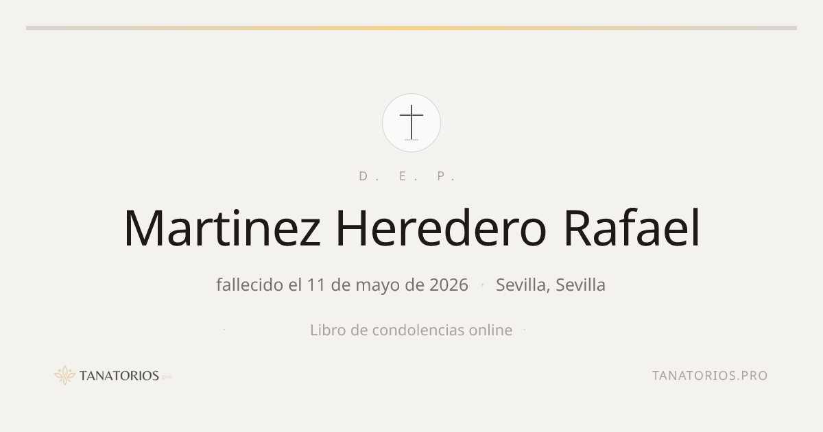 Memorial de Martinez Heredero Rafael