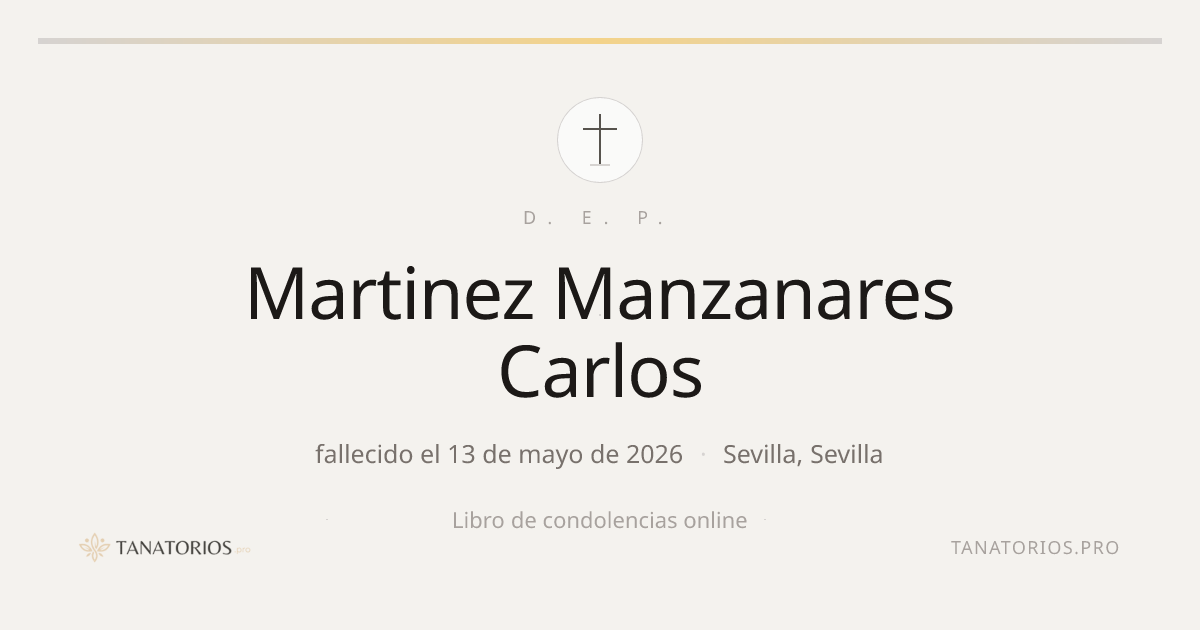 Memorial de Martinez Manzanares Carlos