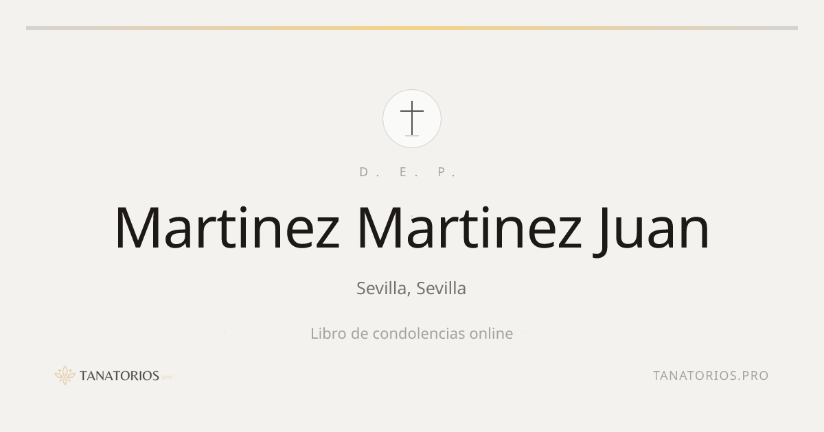 Memorial de Martinez Martinez Juan