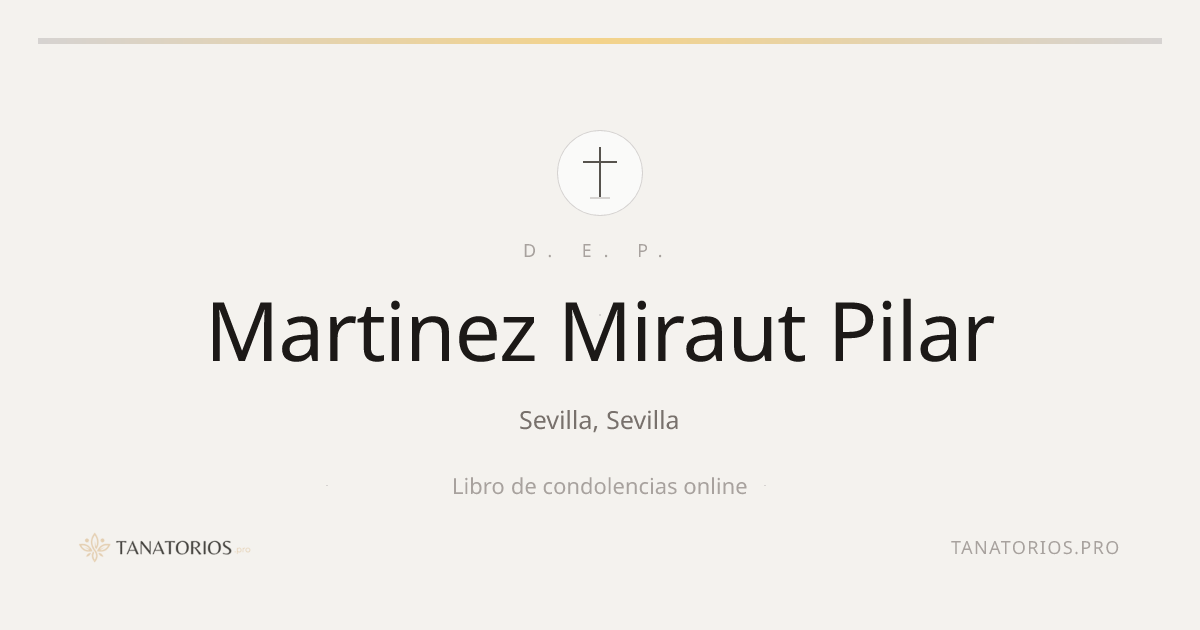 Memorial de Martinez Miraut Pilar