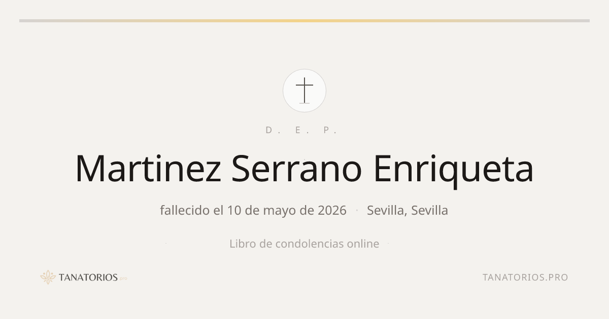 Memorial de Martinez Serrano Enriqueta