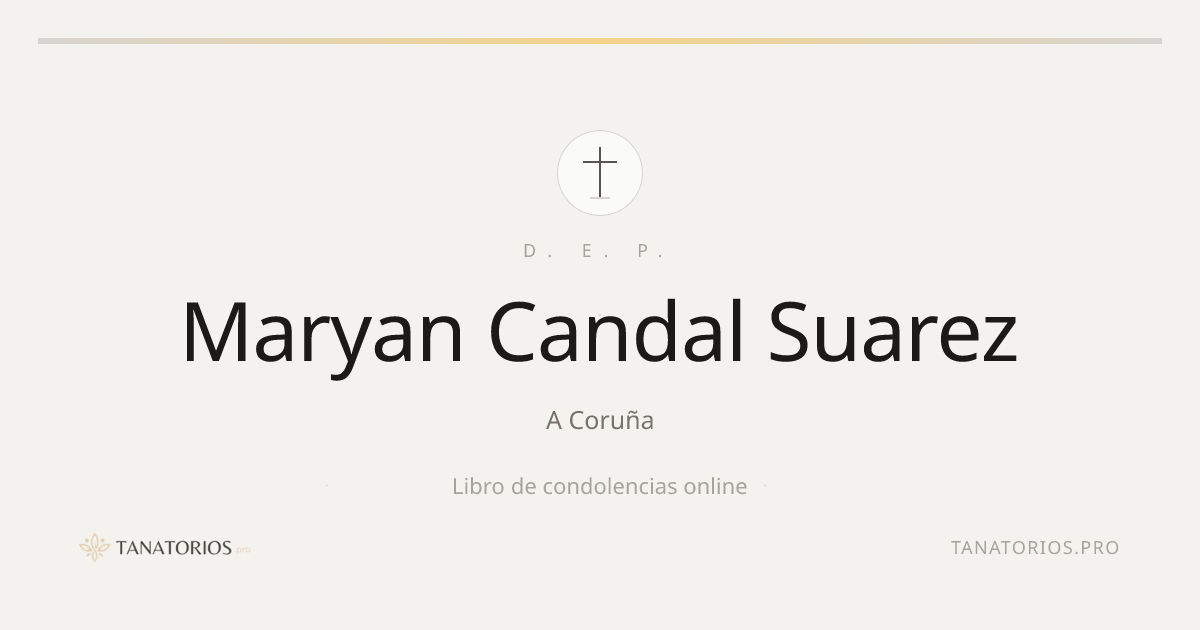 Memorial de Maryan Candal Suarez
