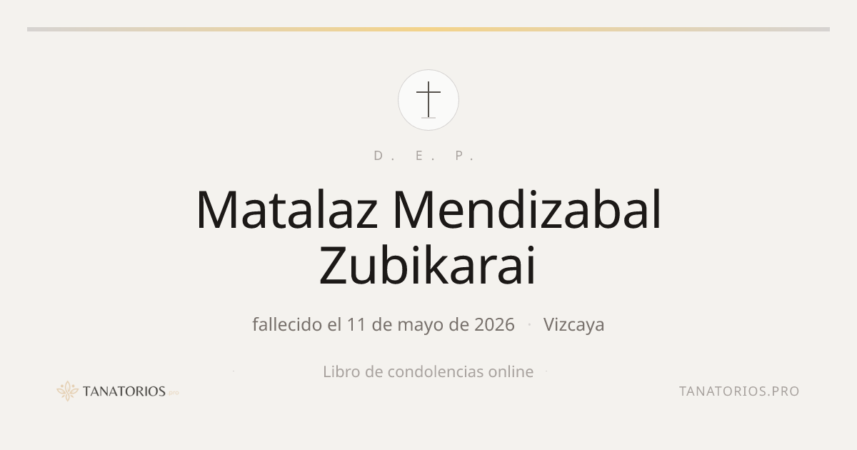 Memorial de Matalaz Mendizabal Zubikarai