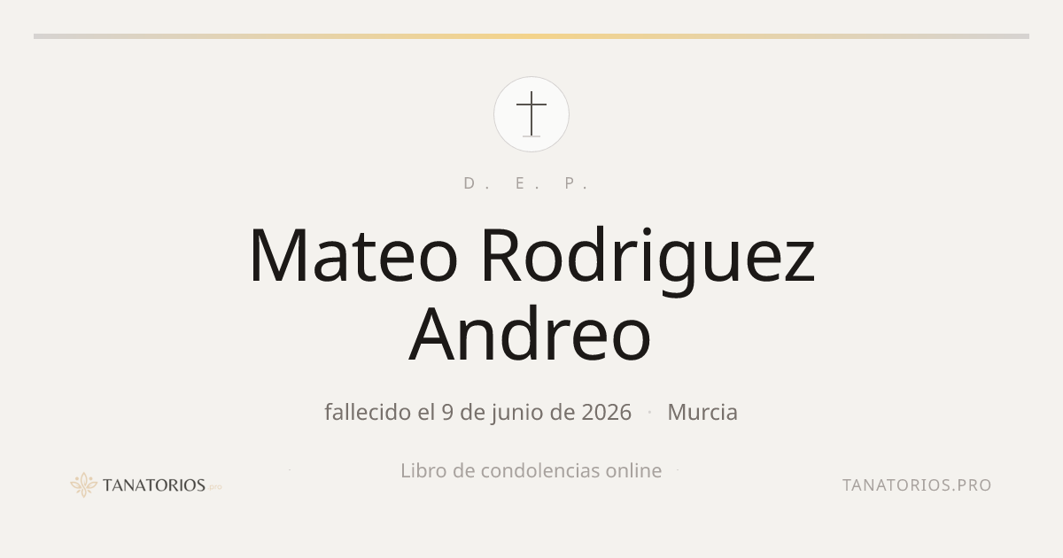 Memorial de Mateo Rodriguez Andreo