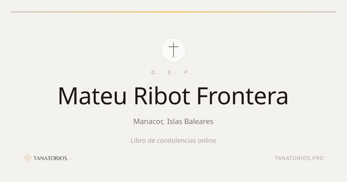Memorial de Mateu Ribot Frontera