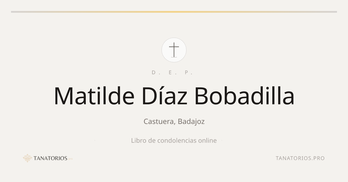 Memorial de Matilde Díaz Bobadilla
