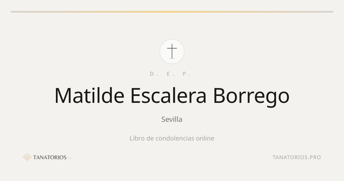 Memorial de Matilde Escalera Borrego