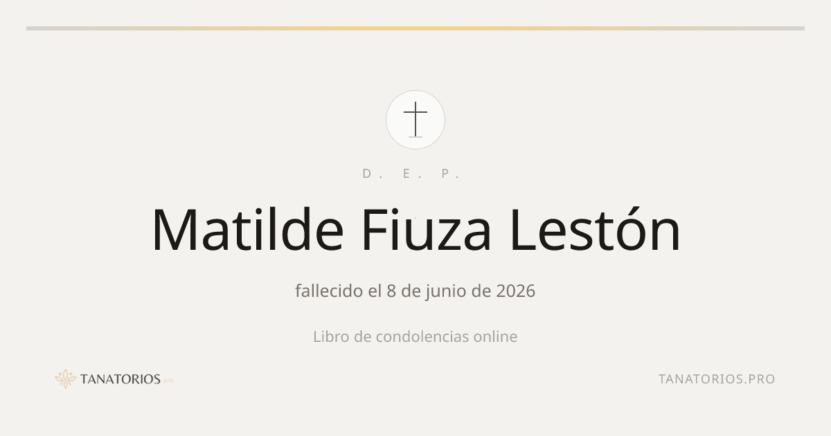 Memorial de Matilde Fiuza Lestón