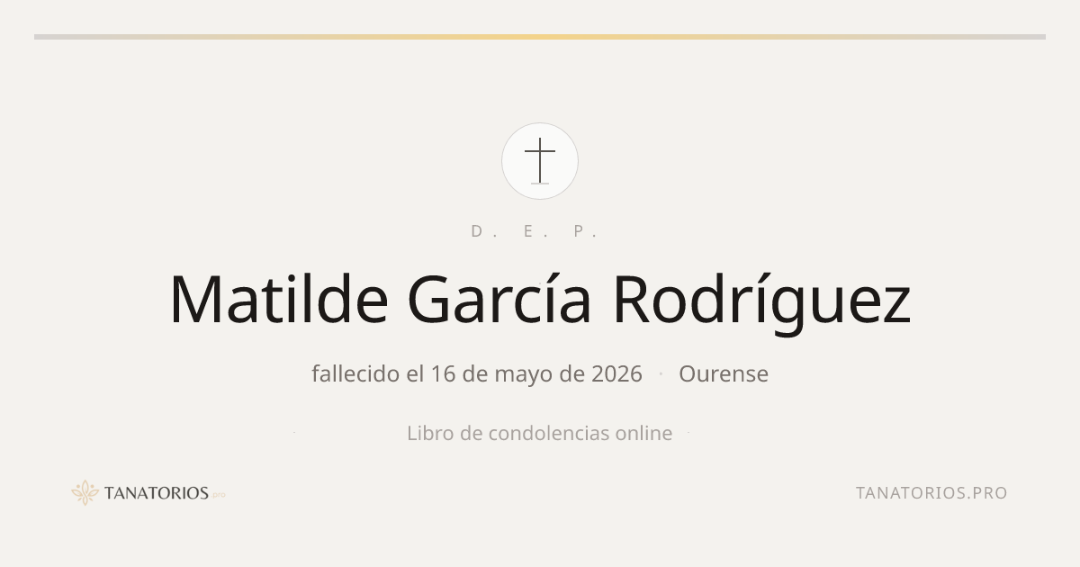 Memorial de Matilde García Rodríguez