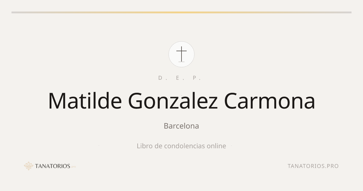 Memorial de Matilde Gonzalez Carmona
