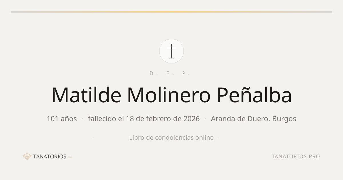 Memorial de Matilde Molinero Peñalba