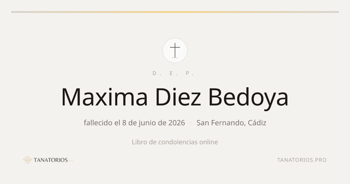 Memorial de Maxima Diez Bedoya