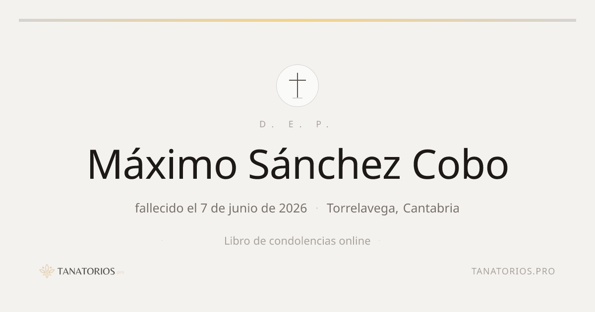 Memorial de Máximo Sánchez Cobo