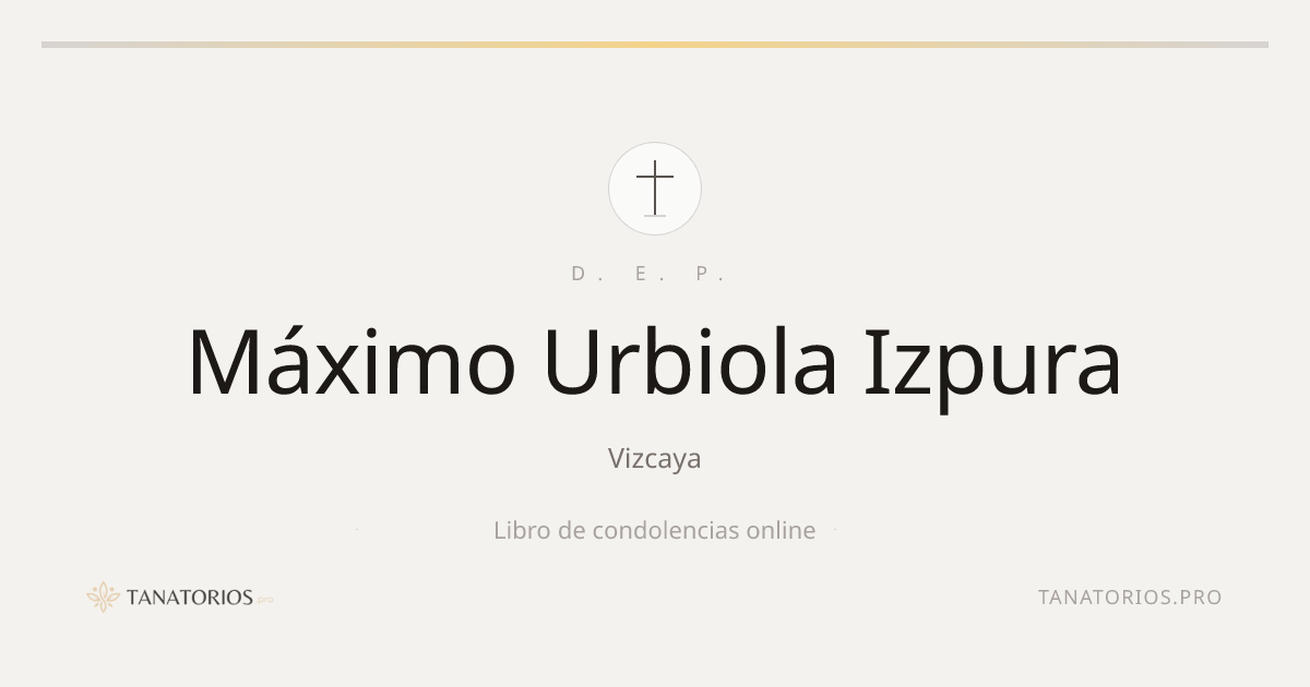 Memorial de Máximo Urbiola Izpura
