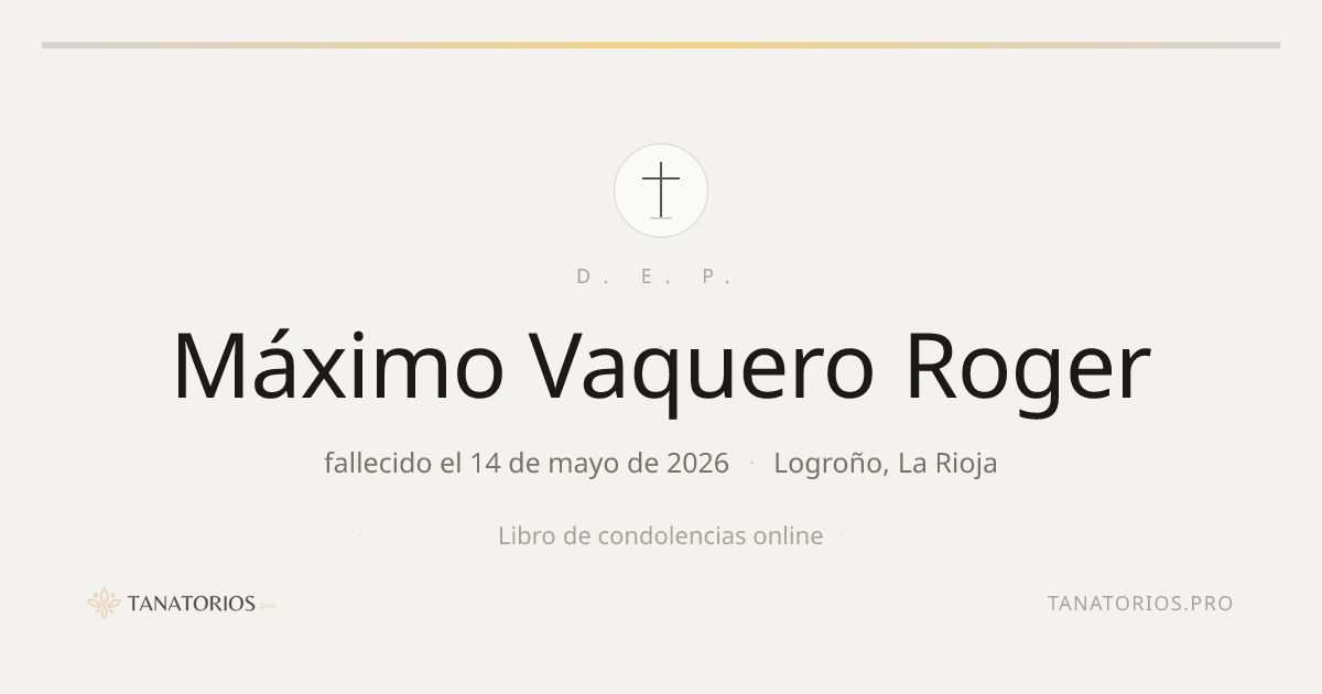 Memorial de Máximo Vaquero Roger