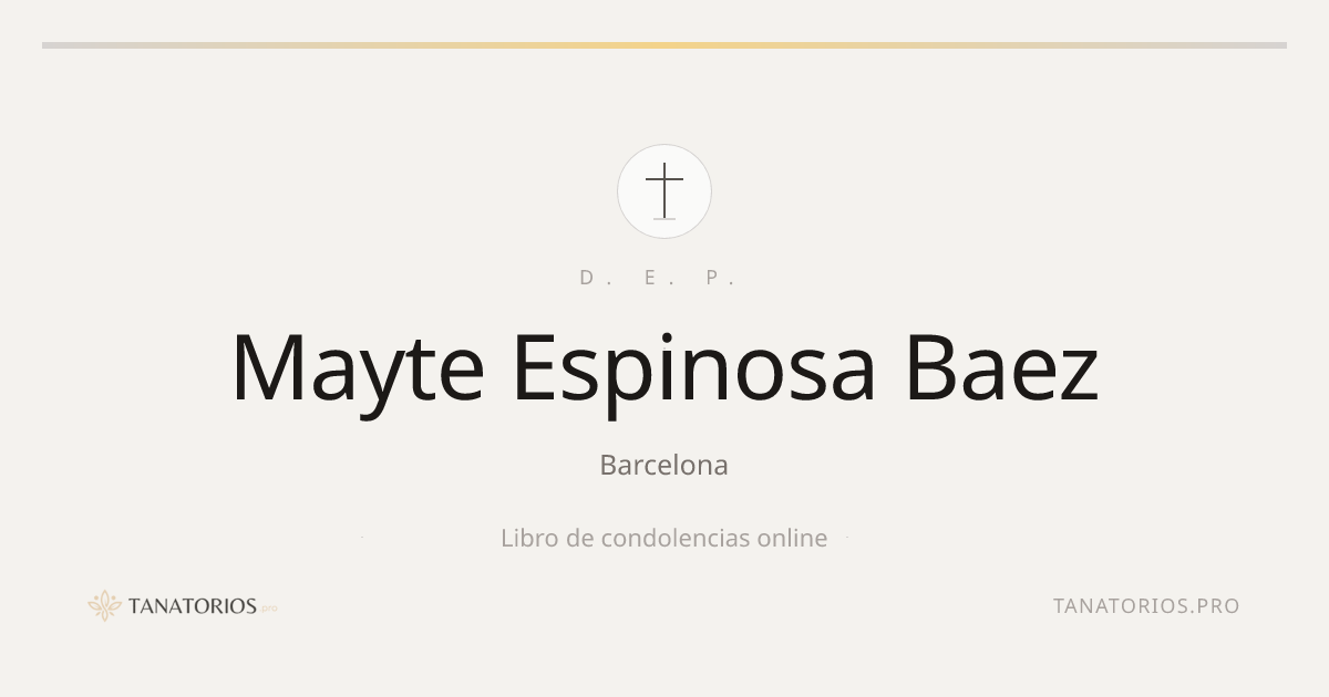 Memorial de Mayte Espinosa Baez