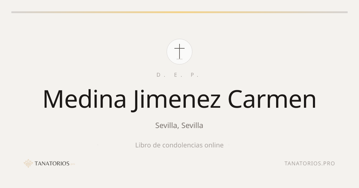 Memorial de Medina Jimenez Carmen