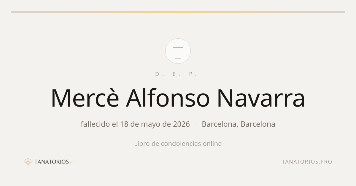 Memorial de Mercè Alfonso Navarra