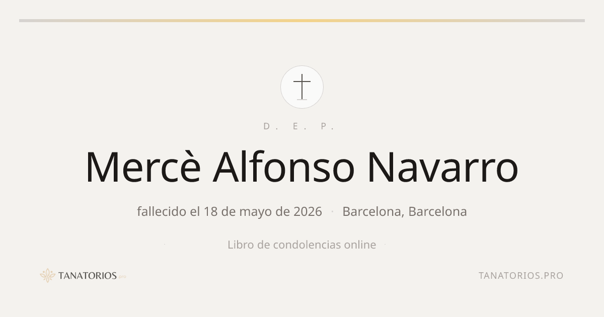 Memorial de Mercè Alfonso Navarro