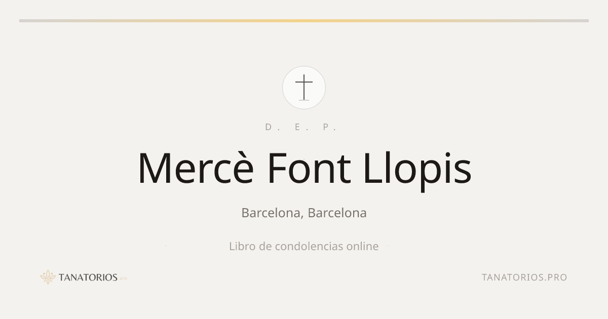 Memorial de Mercè Font Llopis