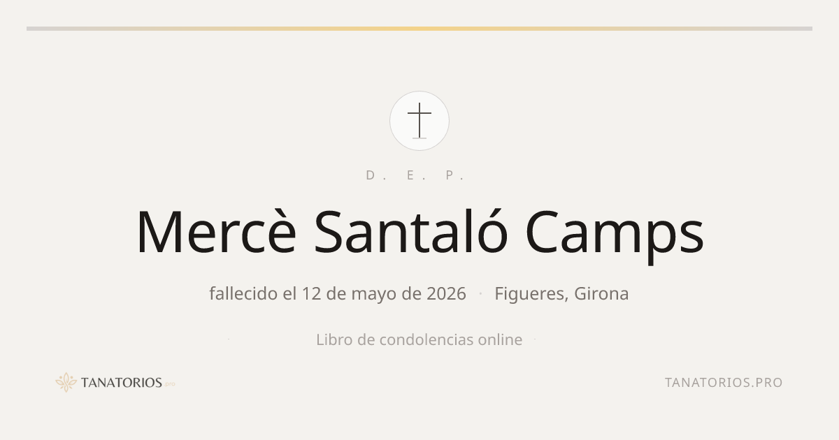 Memorial de Mercè Santaló Camps