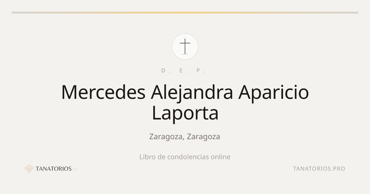 Memorial de Mercedes Alejandra Aparicio Laporta