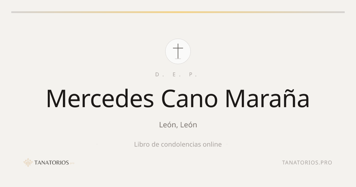Memorial de Mercedes Cano Maraña