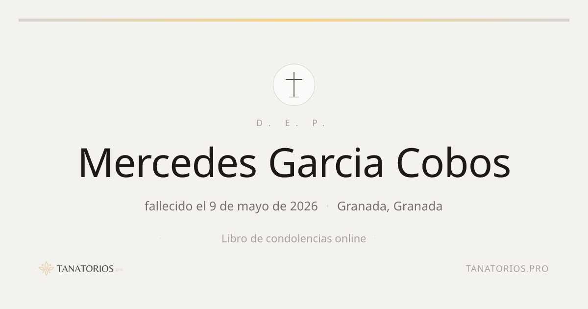 Memorial de Mercedes Garcia Cobos