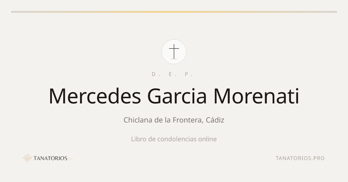 Memorial de Mercedes Garcia Morenati