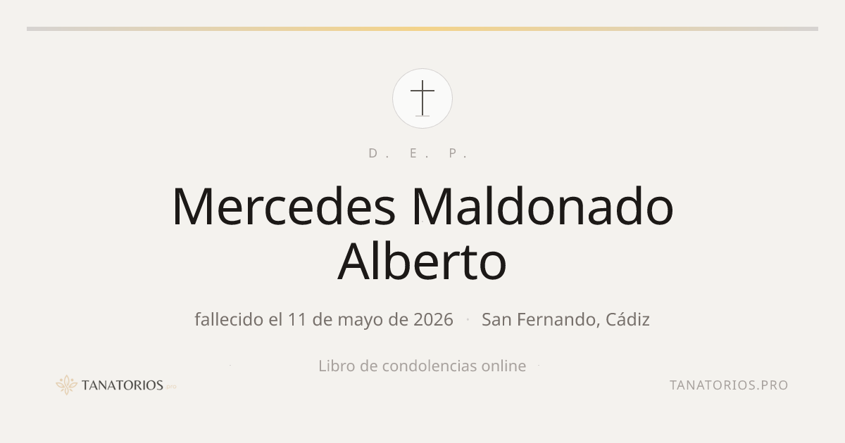Memorial de Mercedes Maldonado Alberto
