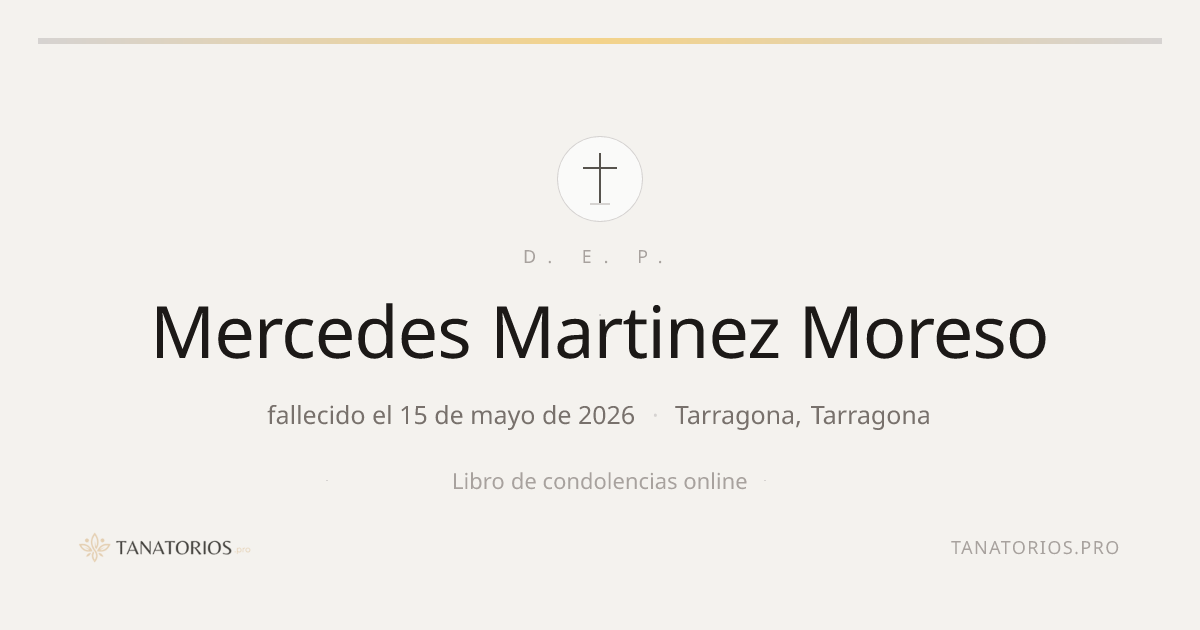 Memorial de Mercedes Martinez Moreso