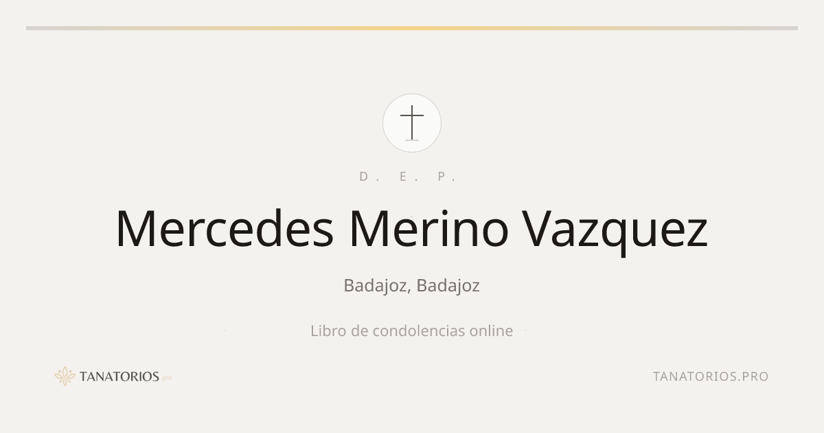 Memorial de Mercedes Merino Vazquez