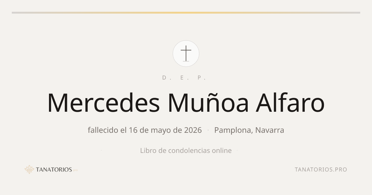 Memorial de Mercedes Muñoa Alfaro