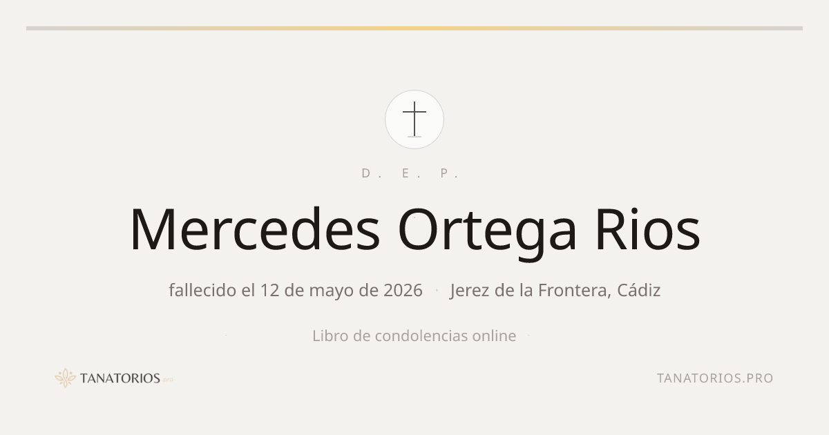 Memorial de Mercedes Ortega Rios