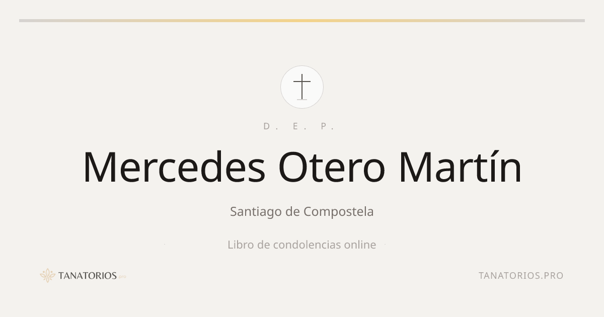 Memorial de Mercedes Otero Martín
