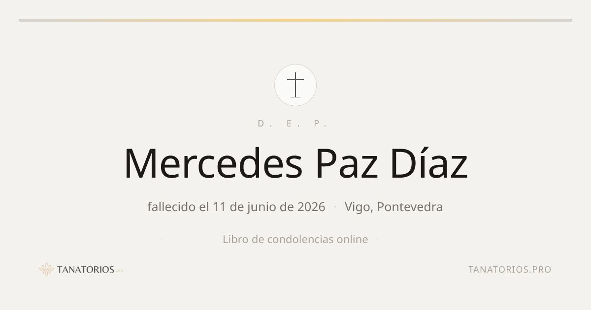 Memorial de Mercedes Paz Díaz