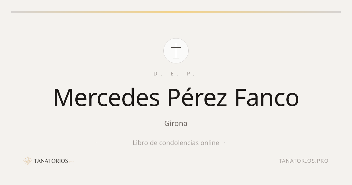 Memorial de Mercedes Pérez Fanco